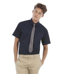 overhemd B&C Collection Sharp Twill Short Sleeve Shirt heren